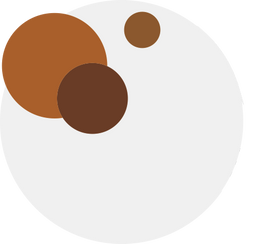 Modul Grauer Kreis und kleinere braune Kreise